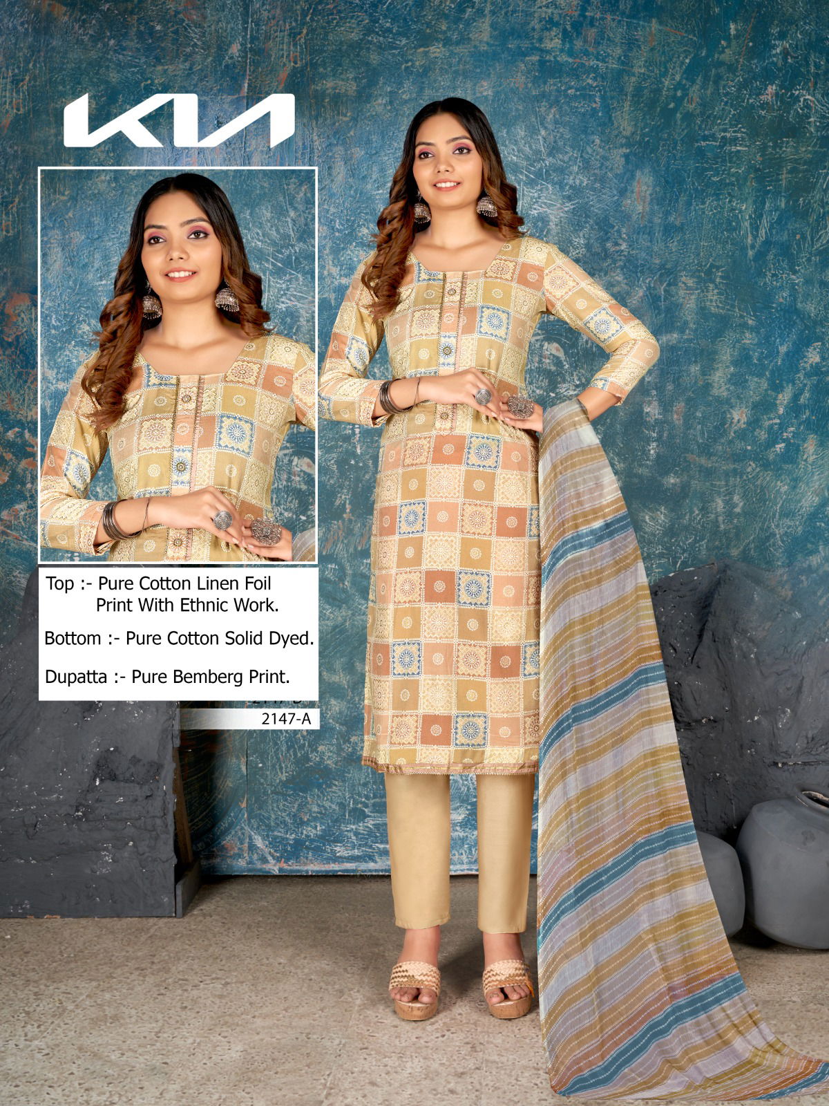 Kia 2147 By Bipson Readymade Salwar Suit Catalog